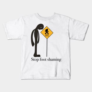 Stop Foot Shaming Kids T-Shirt